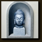 Trompe- l'oeil Schilderij Buddha (Boedda)